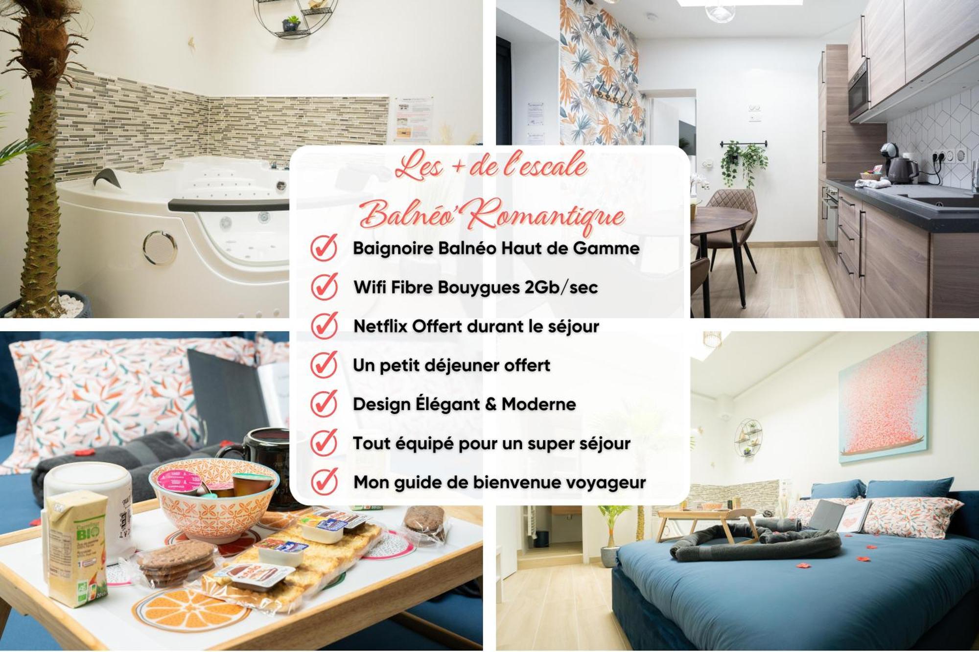 L'Escale Balneo'Romantique - Loveroom - Jacuzzi & Petit Dejeuner ヴィリエ・シュル・マルヌ エクステリア 写真