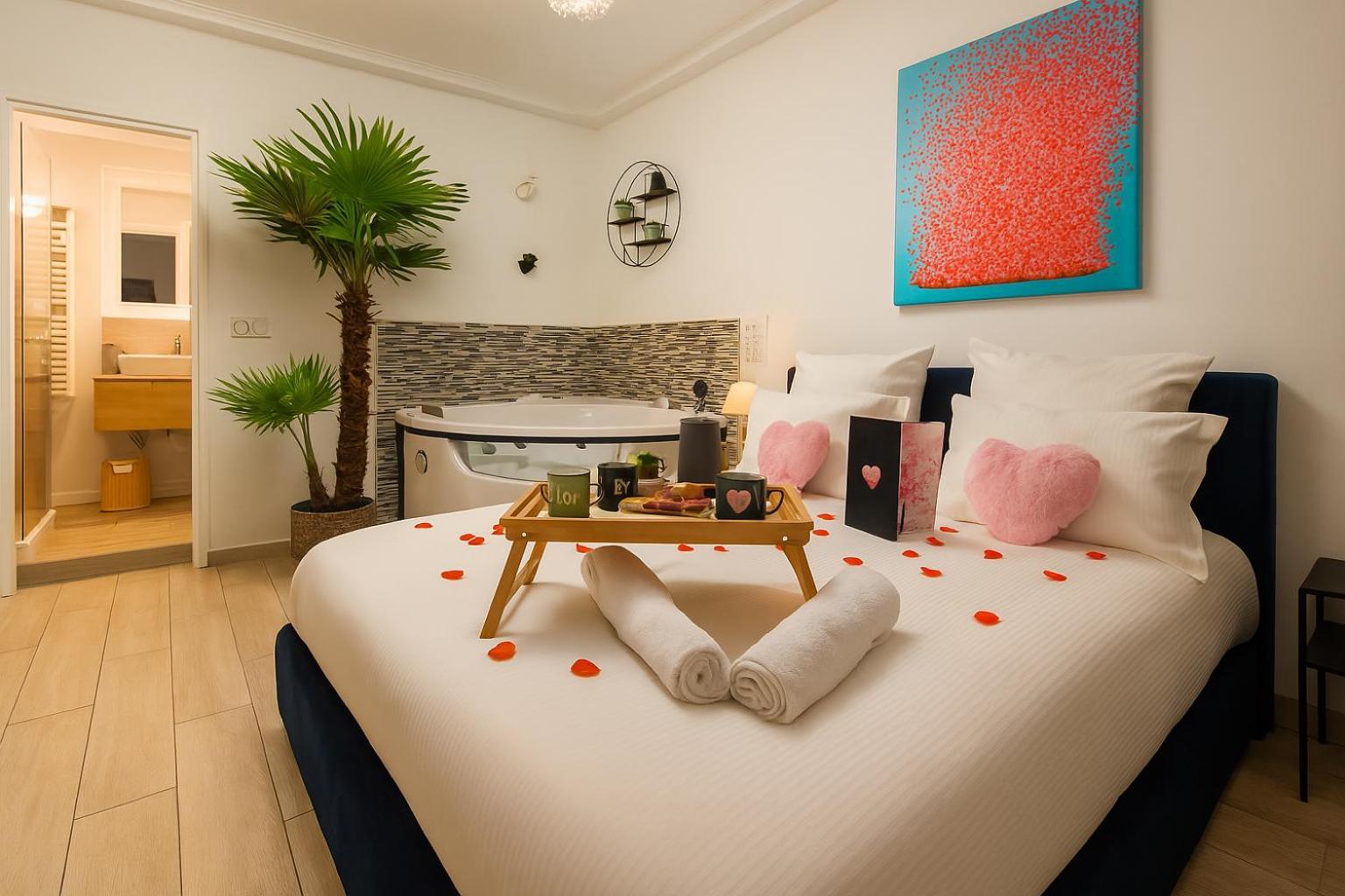 L'Escale Balneo'Romantique - Loveroom - Jacuzzi & Petit Dejeuner ヴィリエ・シュル・マルヌ エクステリア 写真